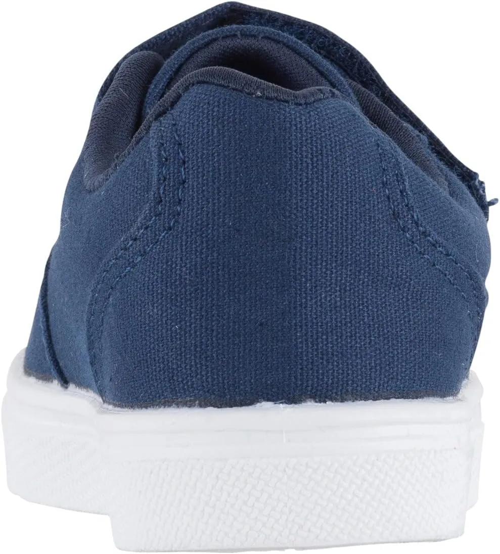 Oomphies Ethan Boys Low-Top Sneakers ?C Canvas Upper, Hook & Loop Closure, Cushioned Footbed & Durable Rubber Sole