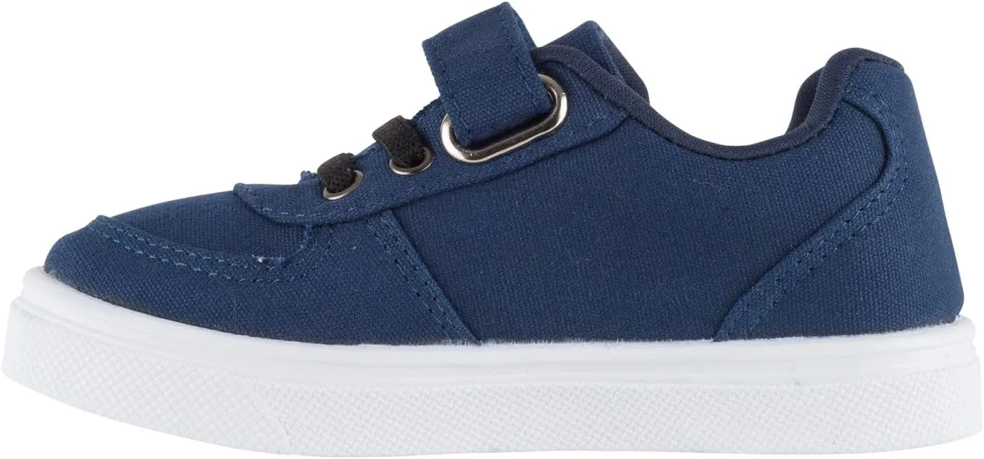Oomphies Ethan Boys Low-Top Sneakers ?C Canvas Upper, Hook & Loop Closure, Cushioned Footbed & Durable Rubber Sole
