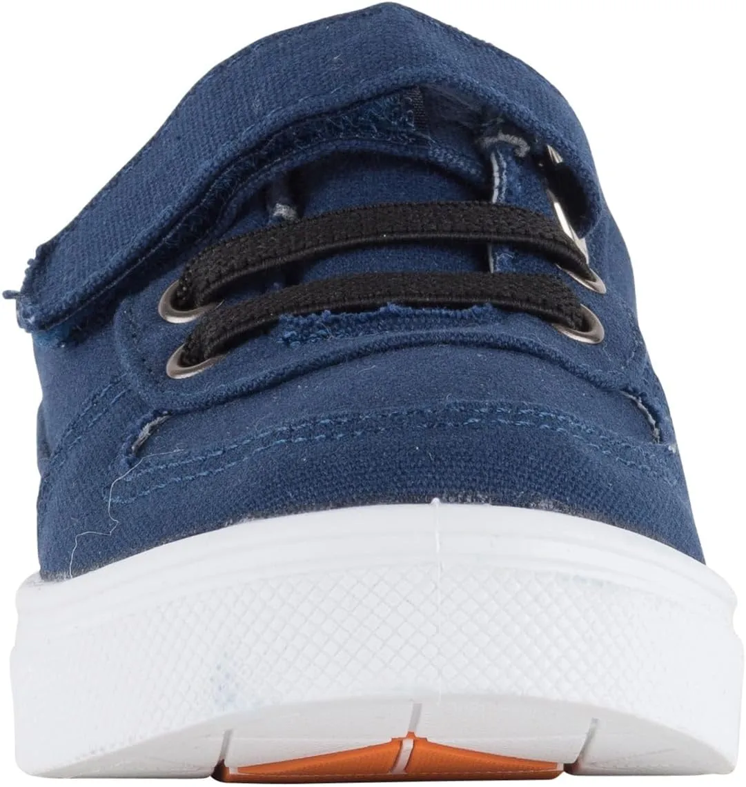 Oomphies Ethan Boys Low-Top Sneakers ?C Canvas Upper, Hook & Loop Closure, Cushioned Footbed & Durable Rubber Sole
