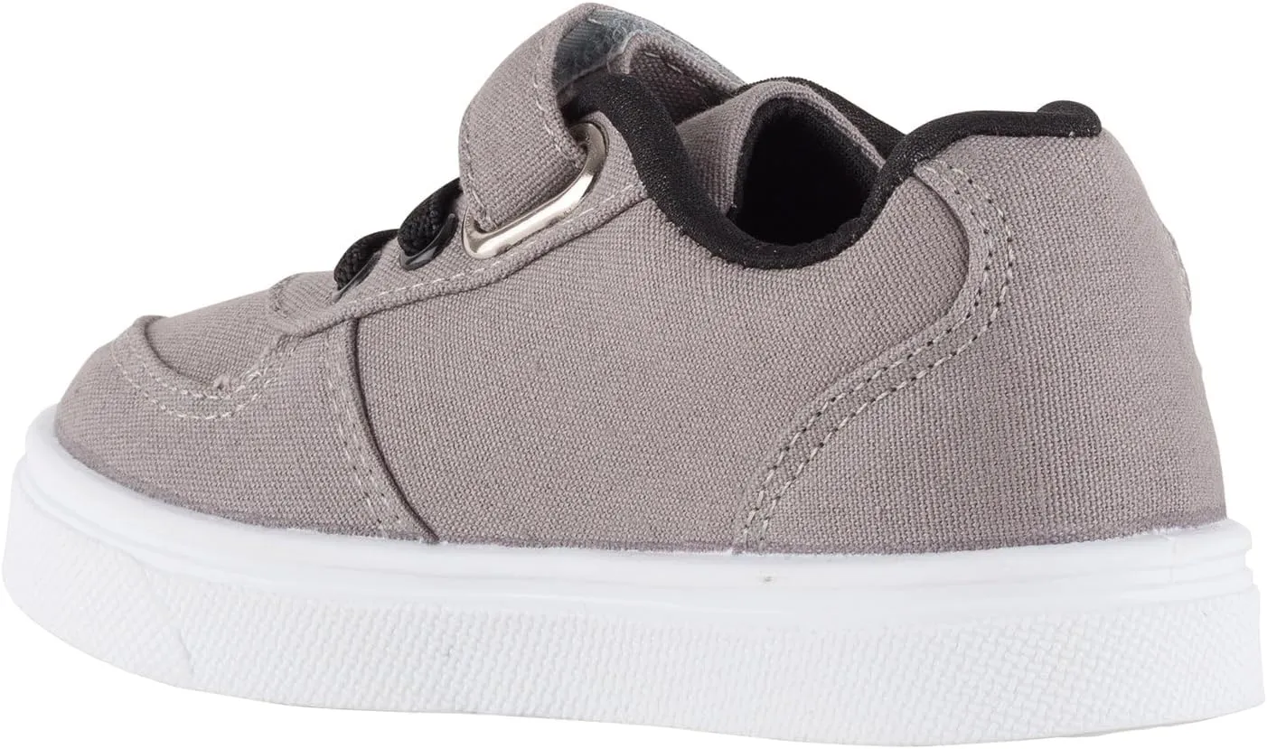 Oomphies Ethan Boys Low-Top Sneakers ?C Canvas Upper, Hook & Loop Closure, Cushioned Footbed & Durable Rubber Sole