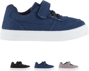 Oomphies Ethan Boys Low-Top Sneakers ?C Canvas Upper, Hook & Loop Closure, Cushioned Footbed & Durable Rubber Sole