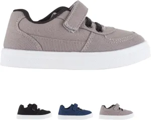 Oomphies Ethan Boys Low-Top Sneakers ?C Canvas Upper, Hook & Loop Closure, Cushioned Footbed & Durable Rubber Sole