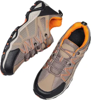 Outdoor walking boots, breathable mesh ankle shoes with rubber soles, hiking boots, anti slip hiking boots