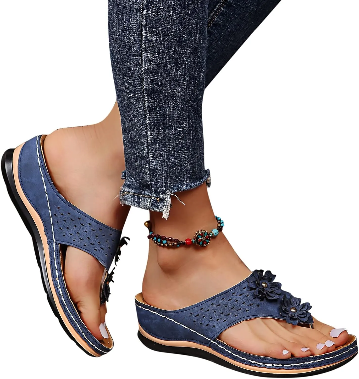 Plantar Fasciitis Sandals Tennis Shoes Womens for Plantar Fasciitis Womens Brown Sandals Orthopedic Flip Flops Womens Slippers with Arch Support Black Thick Heels for Women