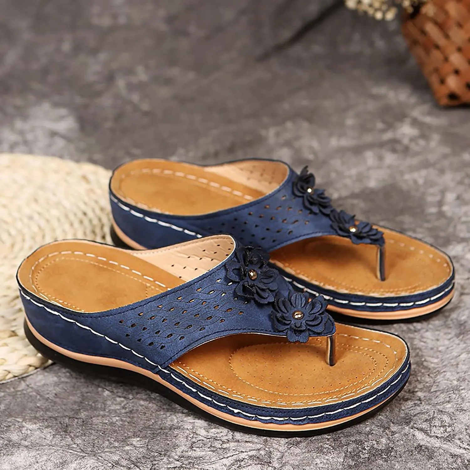 Plantar Fasciitis Sandals Tennis Shoes Womens for Plantar Fasciitis Womens Brown Sandals Orthopedic Flip Flops Womens Slippers with Arch Support Black Thick Heels for Women