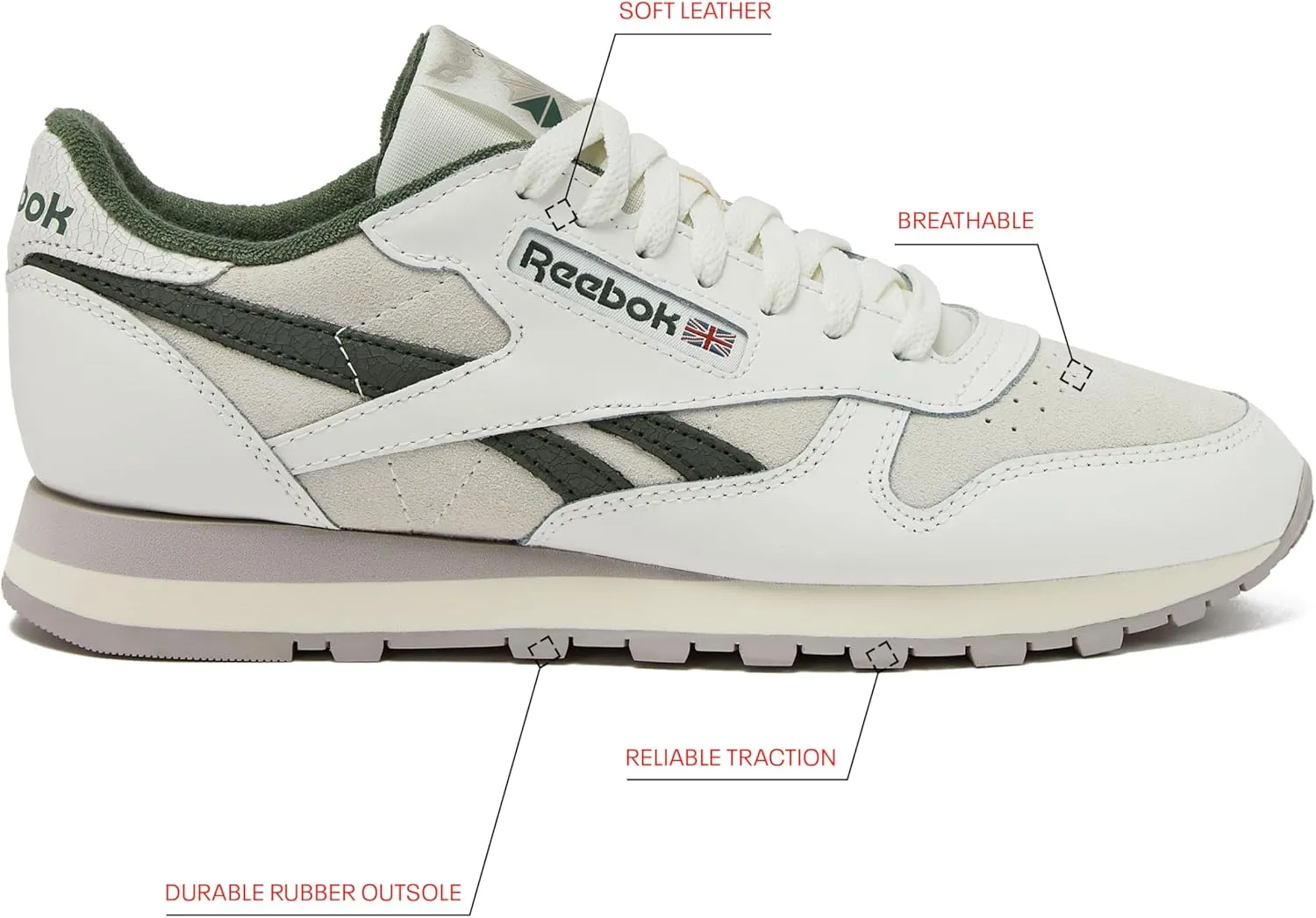 Reebok Men's Classic Leather Sneakers