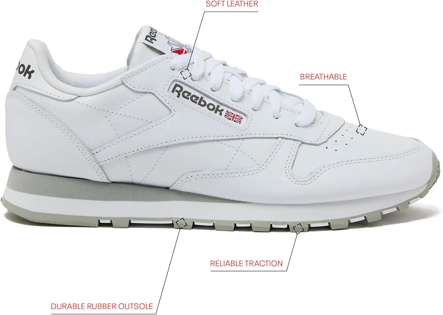 Reebok Men's Classic Leather Sneakers