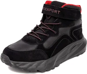 Rockport Boys Kids Hiking Boots ??Youth High Top Outdoor Sneakers with Cushioned Insole ??Durable Trail Shoes