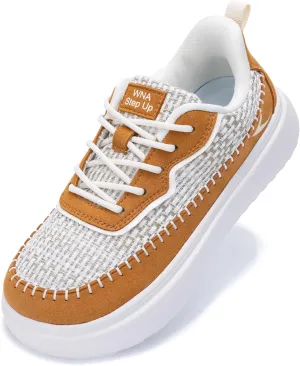 RomenSi Womens Fashion Sneakers | Wide Toe Box Walking Shoes | Comfortable Platform Sneaker | Casual Chunky Shoes US 6-11