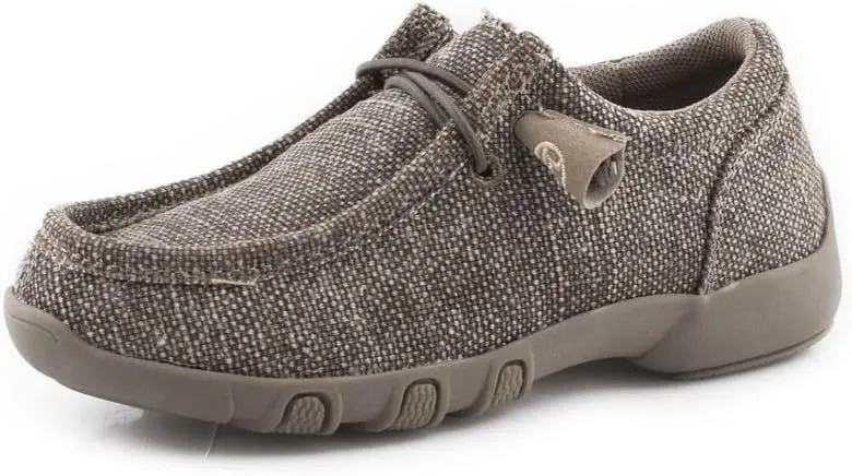 ROPER Kids Chillin Brown Canvas Casual Shoe