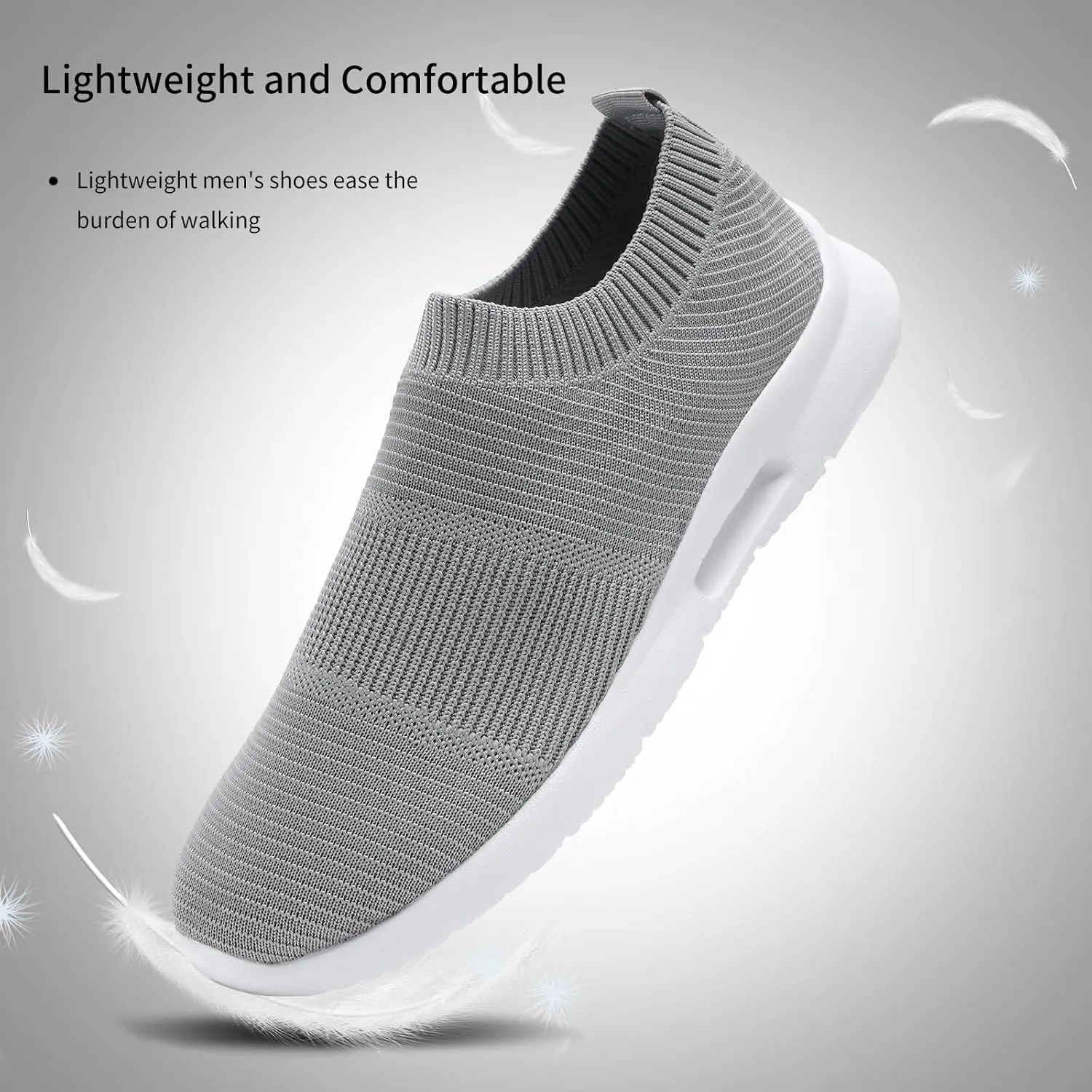 Running Shoes for Men Tennis Slip On Sneakers Breathable Fashion Mesh