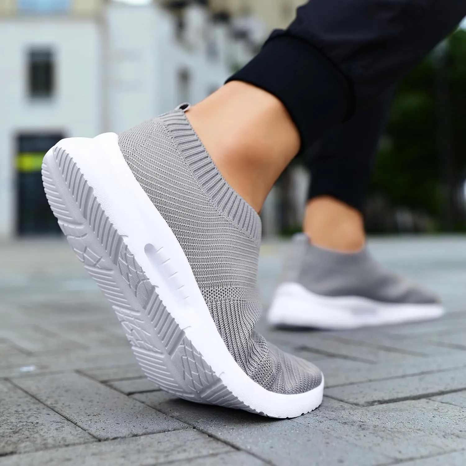Running Shoes for Men Tennis Slip On Sneakers Breathable Fashion Mesh