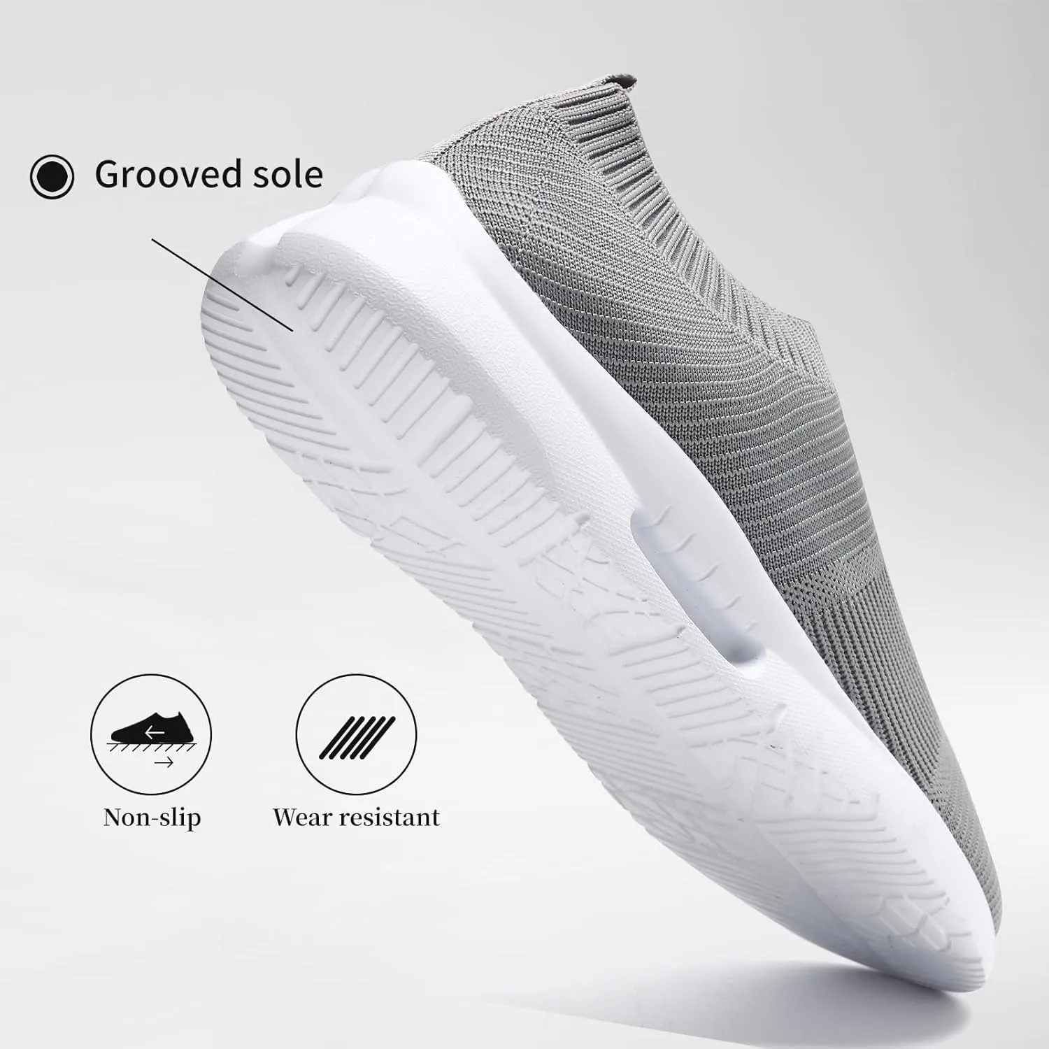Running Shoes for Men Tennis Slip On Sneakers Breathable Fashion Mesh