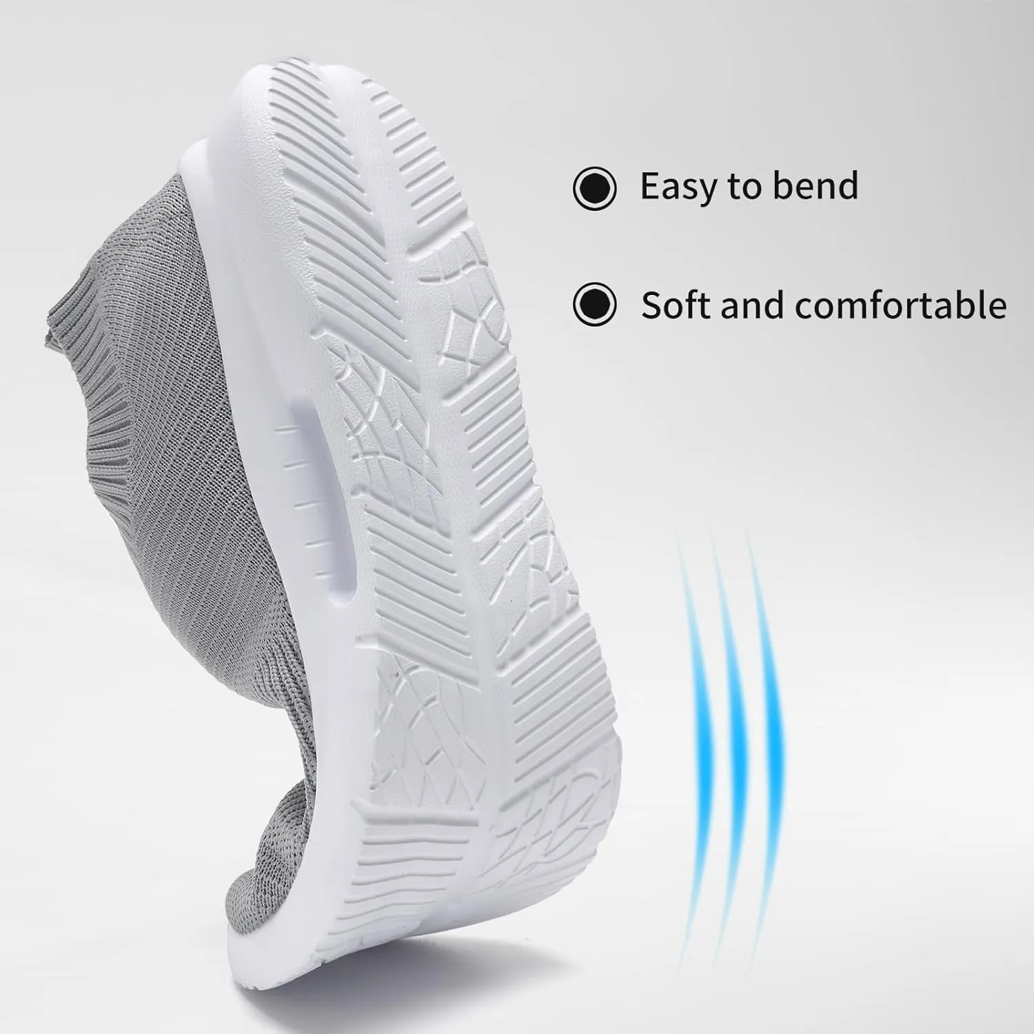 Running Shoes for Men Tennis Slip On Sneakers Breathable Fashion Mesh