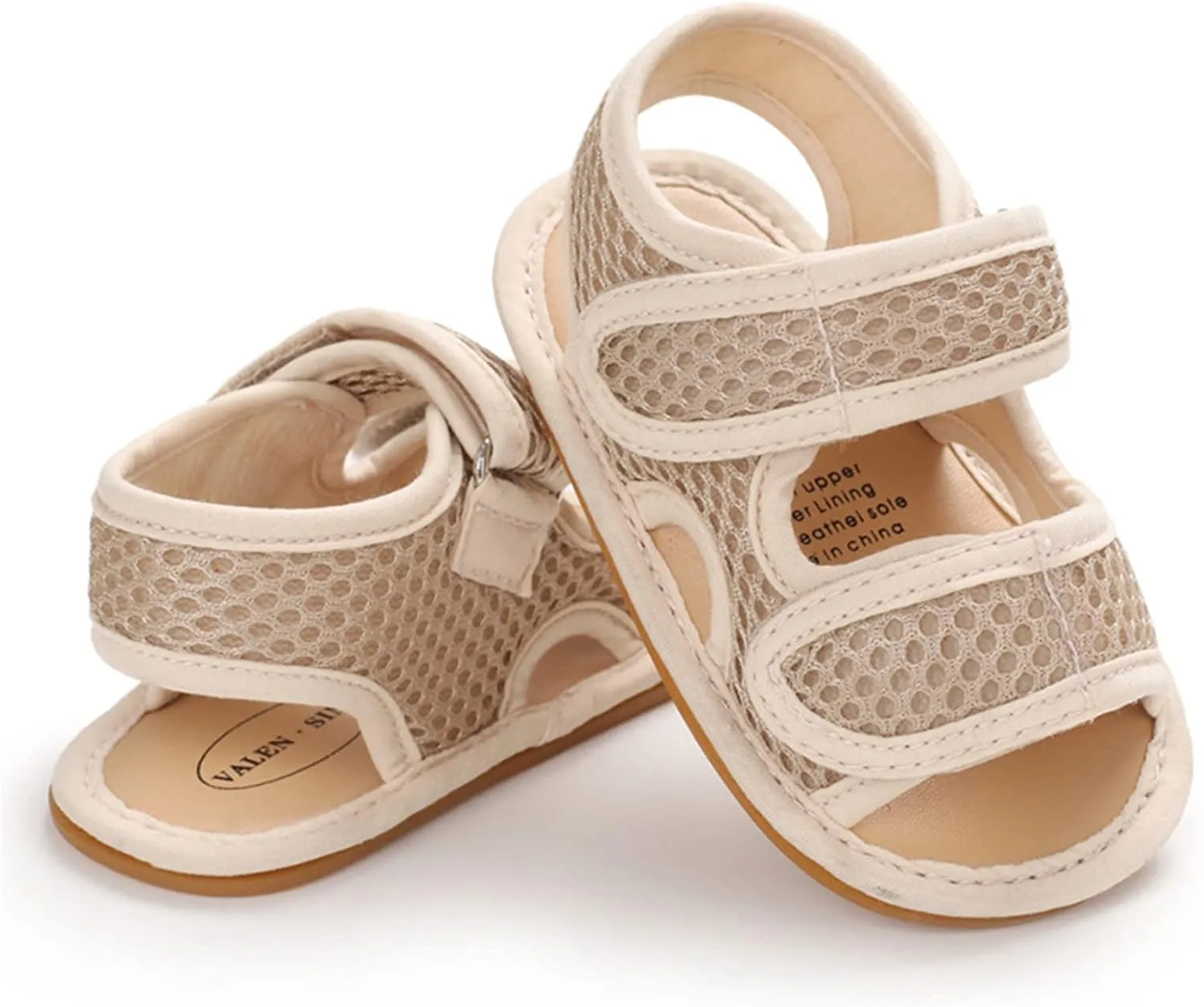 RVROVIC Baby Boys Girls Sandals Premium Soft Anti-Slip Rubber Sole Infant Summer Outdoor Shoes Toddler First Walkers