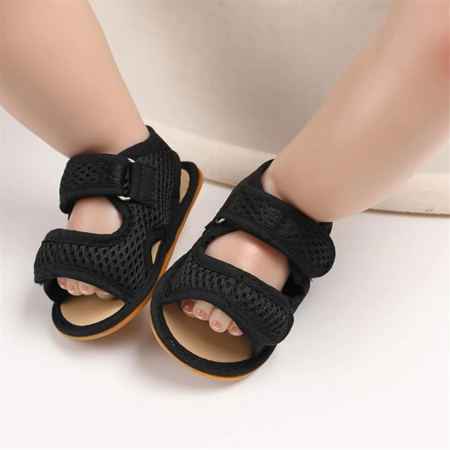 RVROVIC Baby Boys Girls Sandals Premium Soft Anti-Slip Rubber Sole Infant Summer Outdoor Shoes Toddler First Walkers