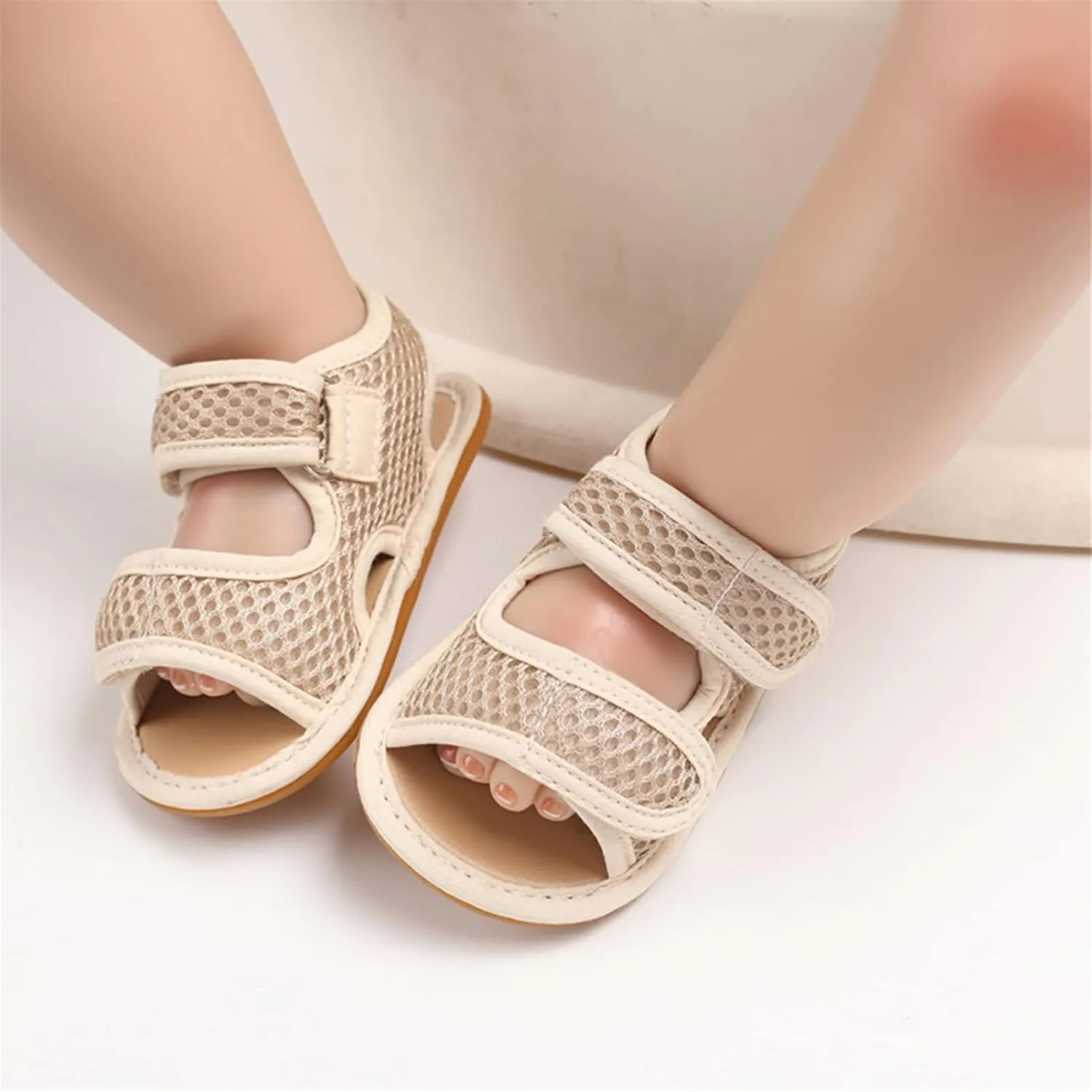 RVROVIC Baby Boys Girls Sandals Premium Soft Anti-Slip Rubber Sole Infant Summer Outdoor Shoes Toddler First Walkers