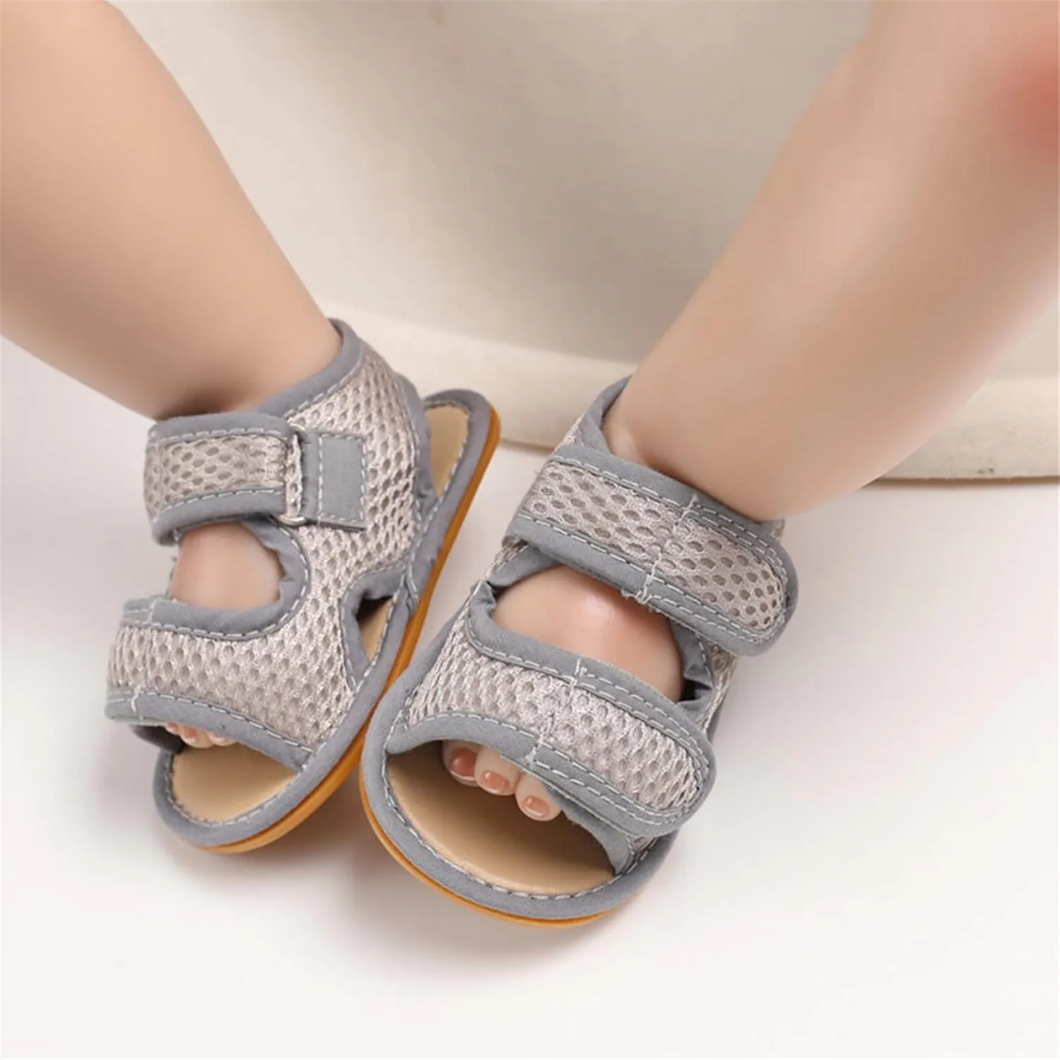 RVROVIC Baby Boys Girls Sandals Premium Soft Anti-Slip Rubber Sole Infant Summer Outdoor Shoes Toddler First Walkers