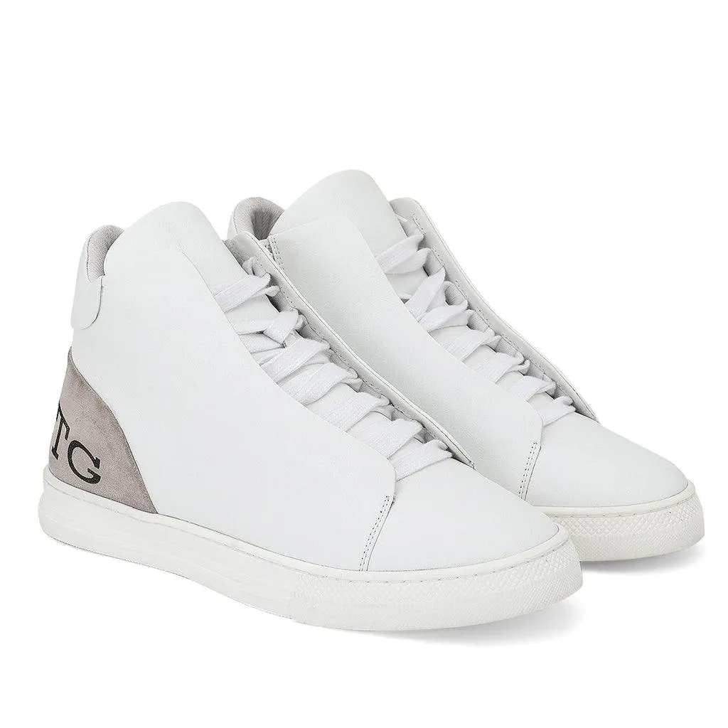 Saint Milo White Leather Handcrafted Sneakers