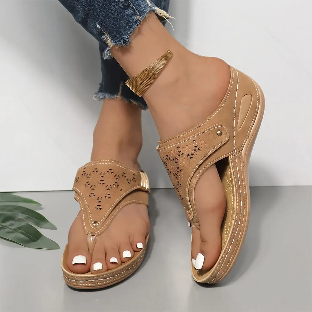 Sandals for Women 2025,Wedge Comfortable Orthopedic for Women,Womens Dressy Summer Flip Flops,Womens Arch Support Flip Flops