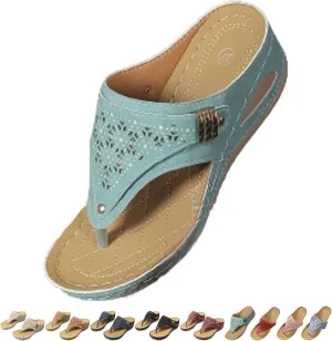 Sandals for Women 2025,Wedge Comfortable Orthopedic for Women,Womens Dressy Summer Flip Flops,Womens Arch Support Flip Flops