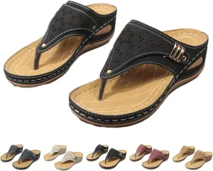 Sandals for Women 2025,Wedge Comfortable Orthopedic for Women,Womens Dressy Summer Flip Flops,Womens Arch Support Flip Flops