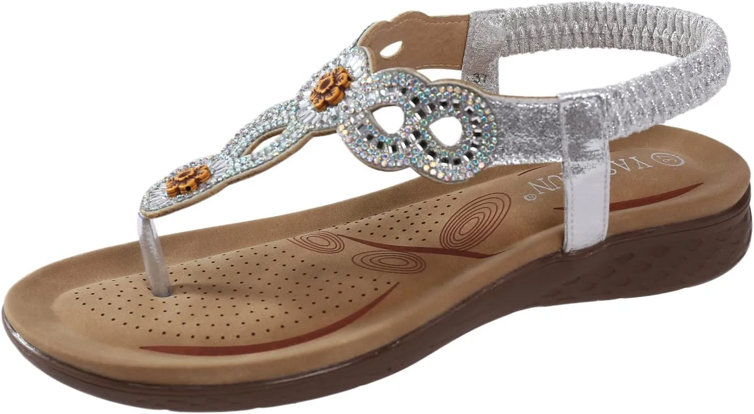 Sandals Women Lace Straps Elegant Open Toe Womens Sandals Dressy Summer Walking Beach Womens Flat Dress Shoes White