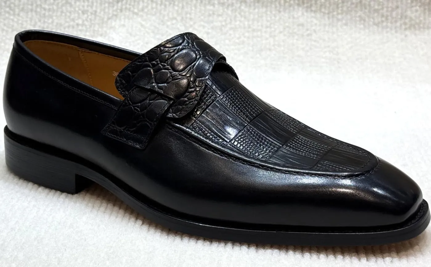 Santimon Men??s Casual Shoes Leather Penny Loafers | Slip-On Dress Shoes | Luxury Business Comfort Footwear for Office, Party & Wedding