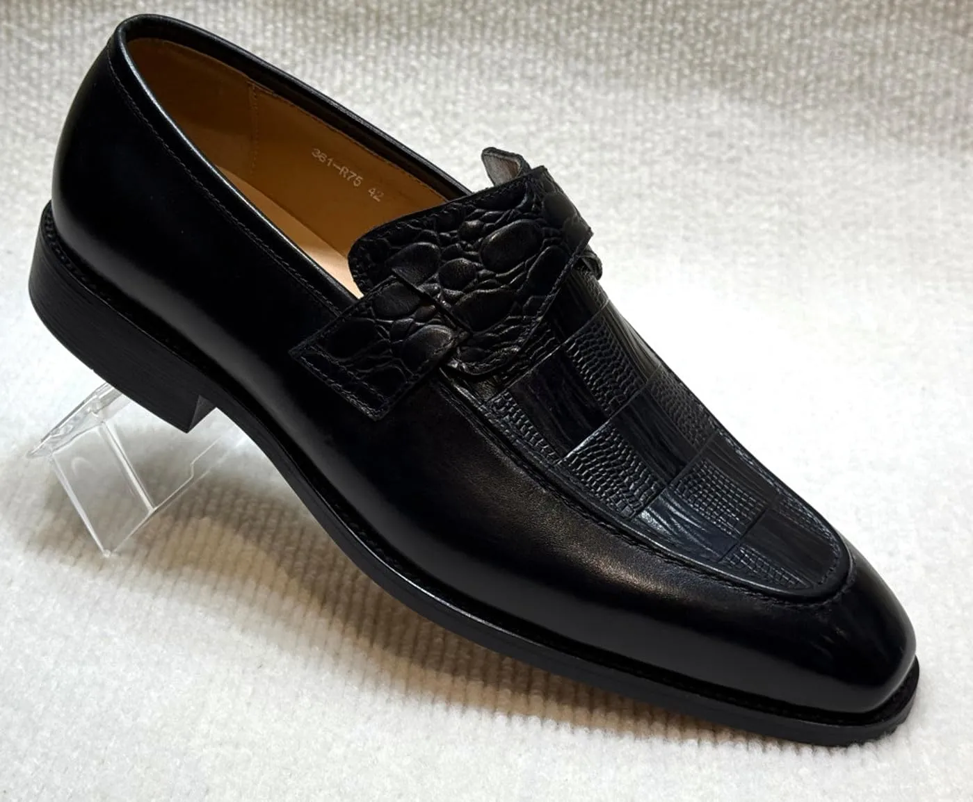 Santimon Men??s Casual Shoes Leather Penny Loafers | Slip-On Dress Shoes | Luxury Business Comfort Footwear for Office, Party & Wedding