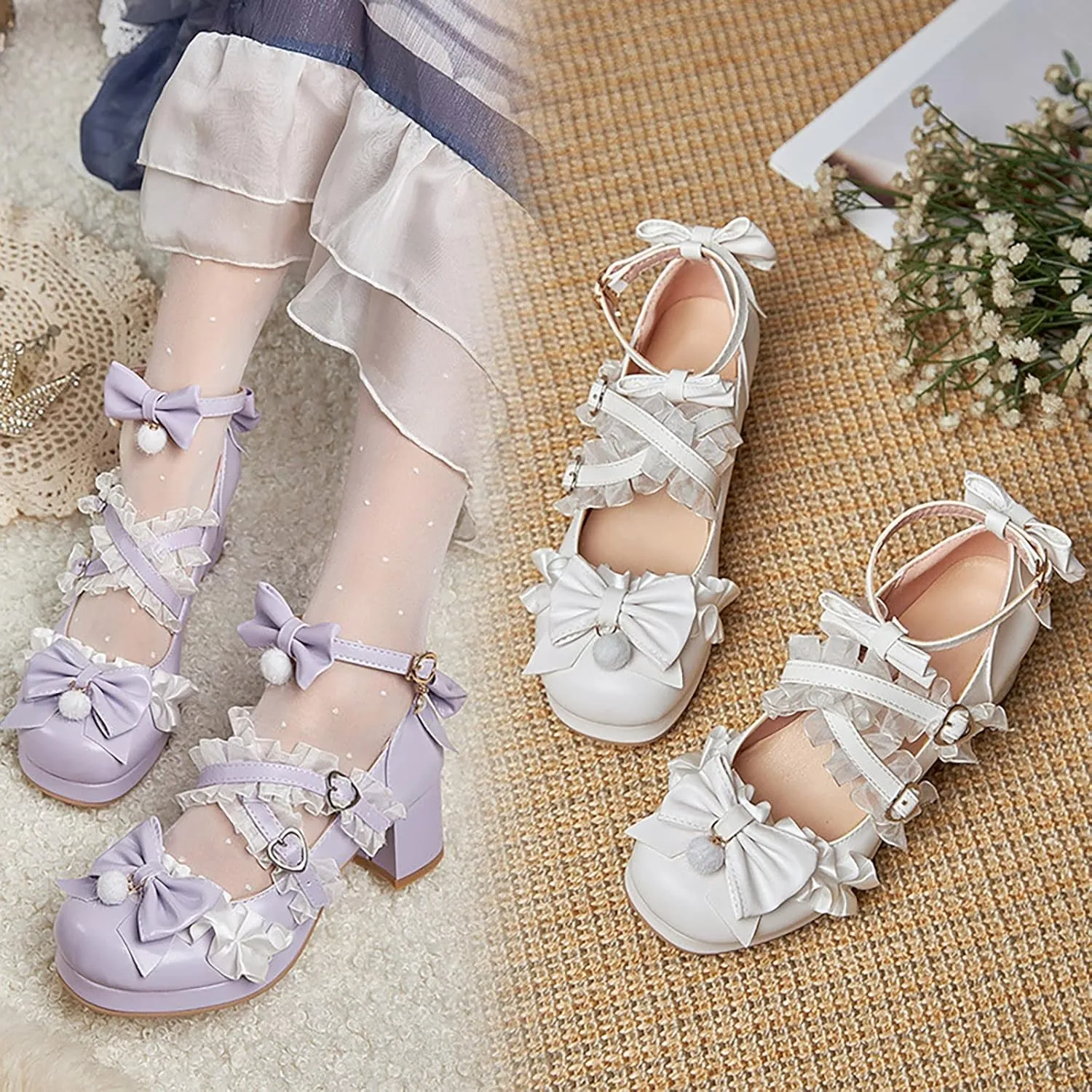 sfdgfhyf Boys Girls Nonslip Foot Warmer Little/Big Kids Gorgeous Princess Shoes 5cm Low Heel With Dress Medieval Style