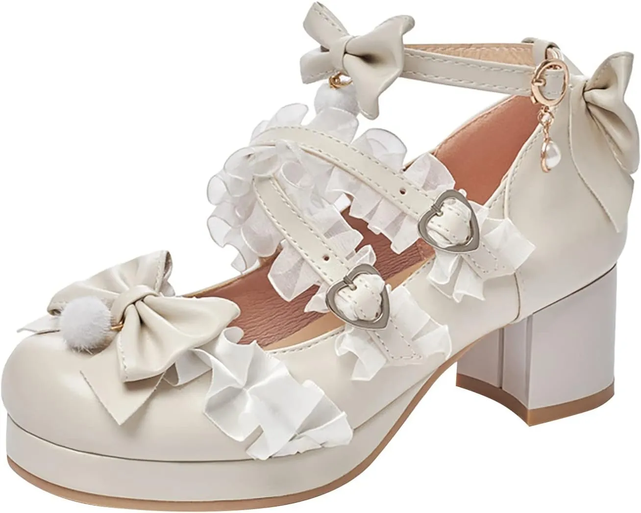 sfdgfhyf Boys Girls Nonslip Foot Warmer Little/Big Kids Gorgeous Princess Shoes 5cm Low Heel With Dress Medieval Style
