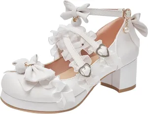 sfdgfhyf Boys Girls Nonslip Foot Warmer Little/Big Kids Gorgeous Princess Shoes 5cm Low Heel With Dress Medieval Style