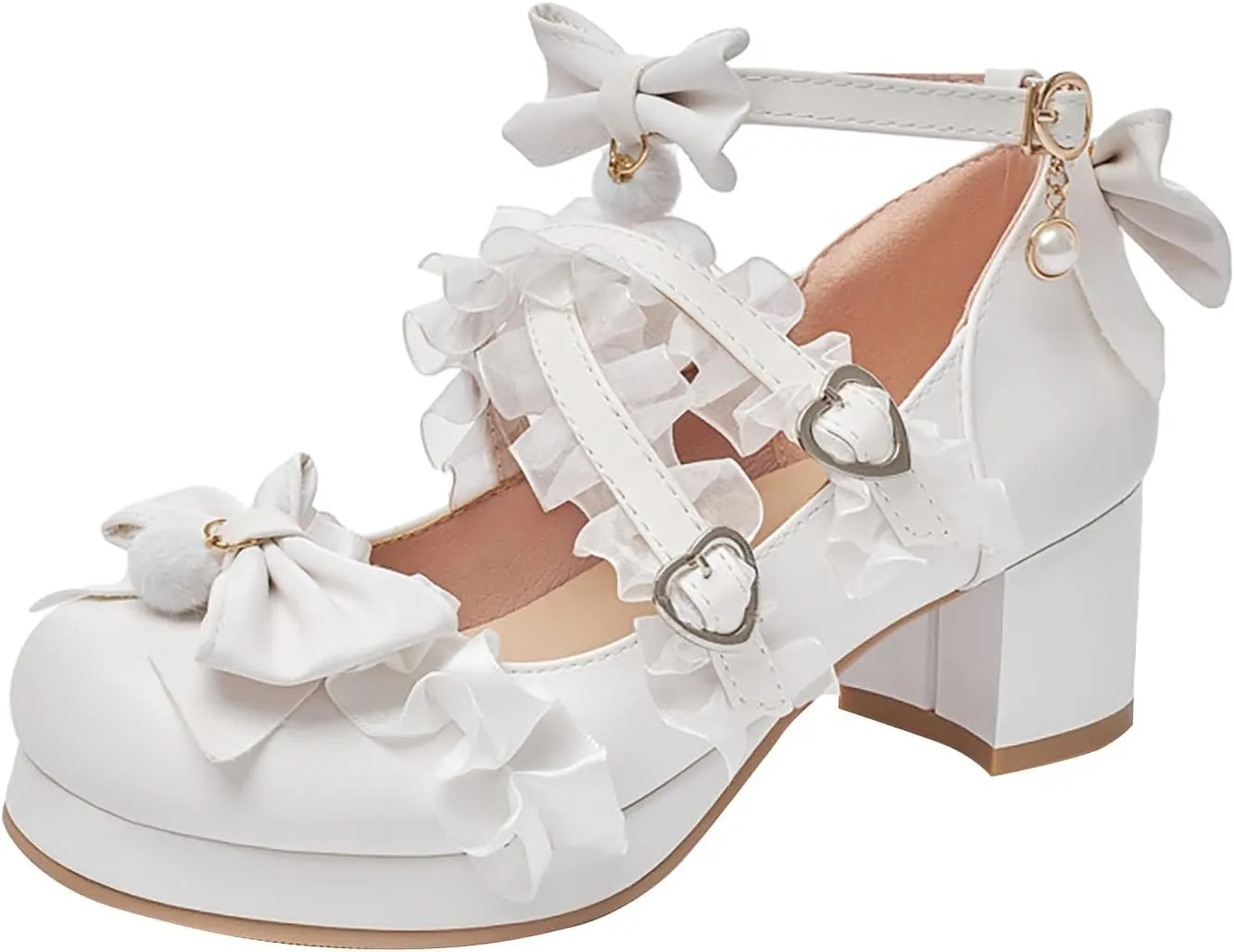 sfdgfhyf Boys Girls Nonslip Foot Warmer Little/Big Kids Gorgeous Princess Shoes 5cm Low Heel With Dress Medieval Style