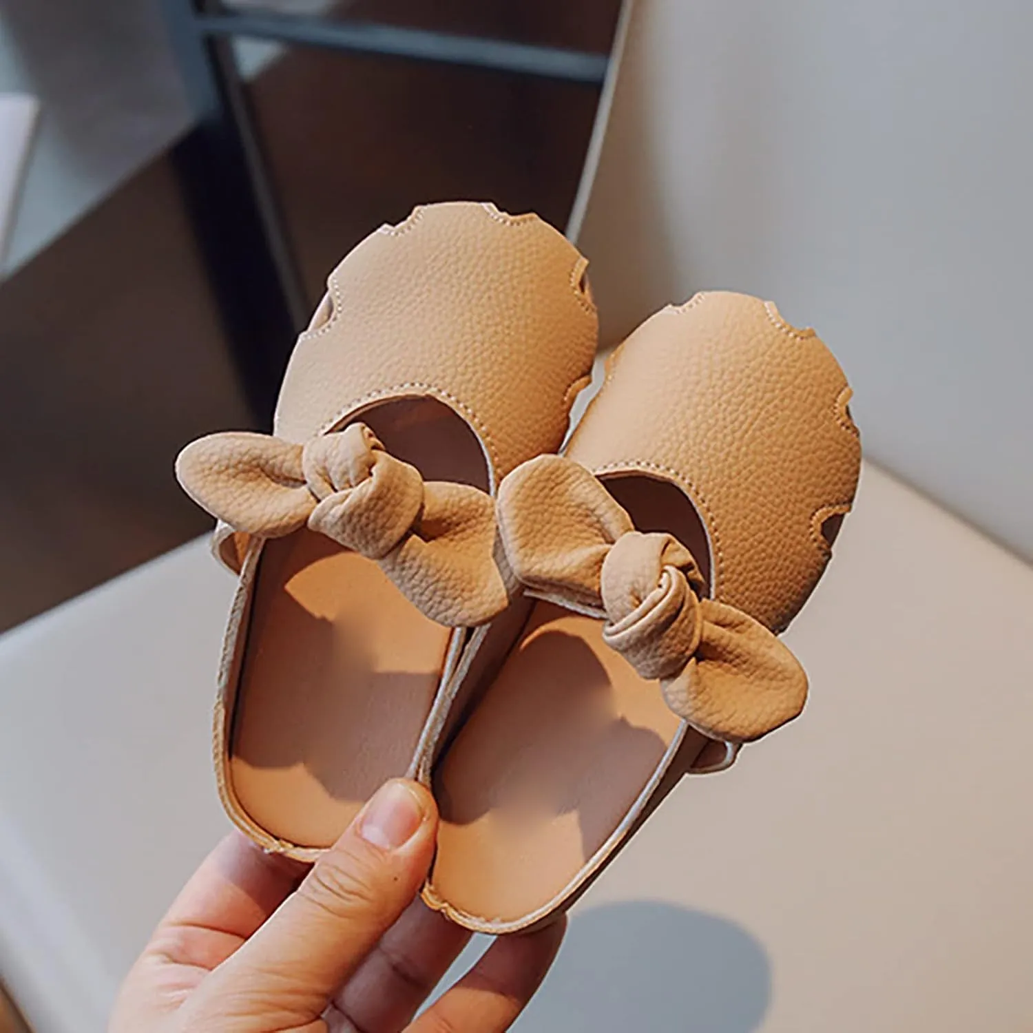 sfdgfhyf Toddler Girls Fashion Shoes Children Girls Slippers Closed Toe Open Heel Outer Wear Slippers Small Girls Soft