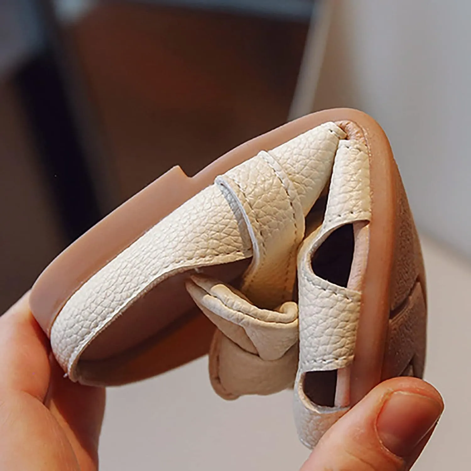 sfdgfhyf Toddler Girls Fashion Shoes Children Girls Slippers Closed Toe Open Heel Outer Wear Slippers Small Girls Soft