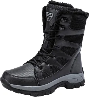 Short Winter Boots Extra Wide for Women Waterproof Snow All Black Snow Boots for Women Womens Snow Boot Womens Leather Duck Boots Waterproof Insulated Womens Insulated Waterproof Boots