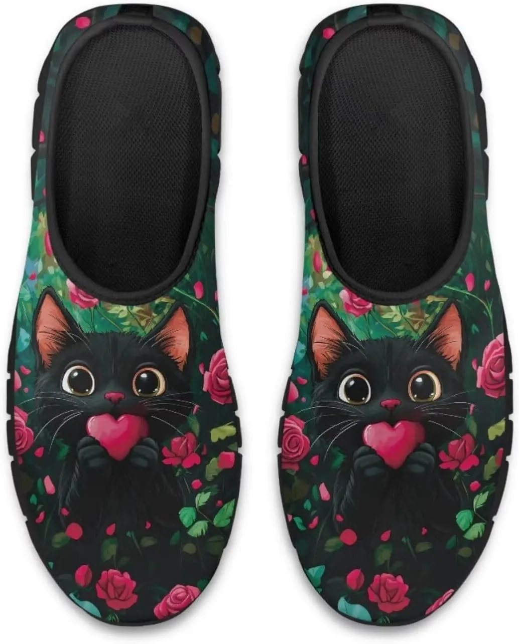Slip on Loafers for Women Hippie Retro Floral Design Breathable Walking Sneakers Sport Shoes Anti-Slip Sole