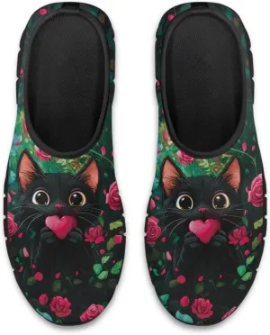 Slip on Loafers for Women Hippie Retro Floral Design Breathable Walking Sneakers Sport Shoes Anti-Slip Sole