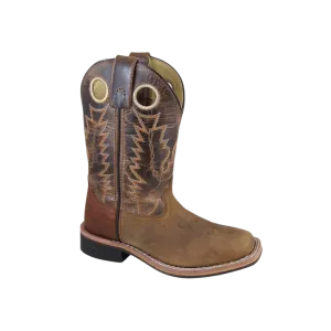 Smoky Mountain Kid's Jesse Brown Distress/Brown Crackle Cowboy Boots