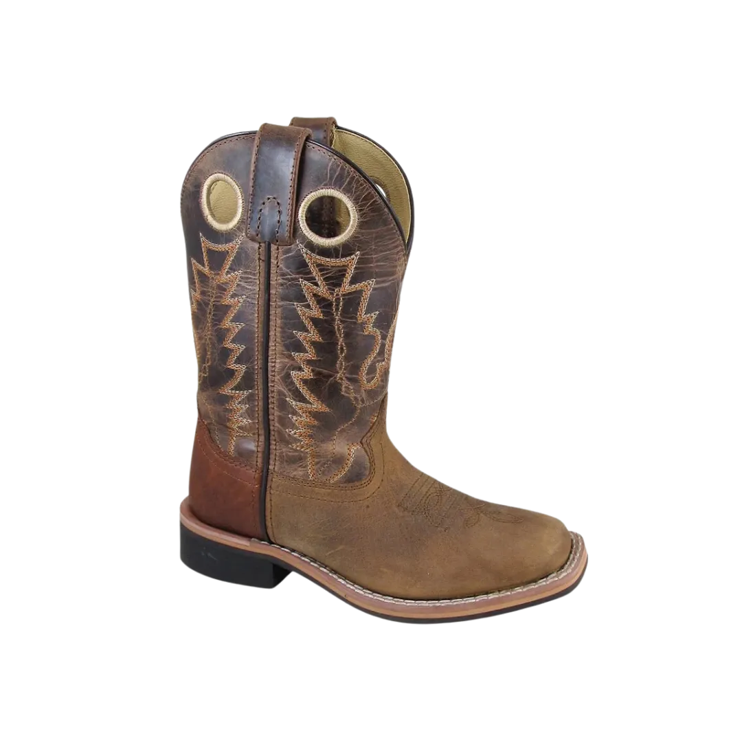 Smoky Mountain Kid's Jesse Brown Distress/Brown Crackle Cowboy Boots