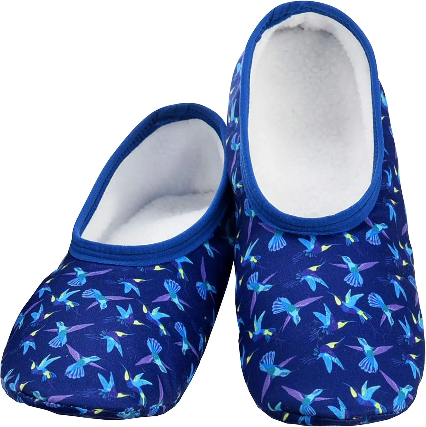Snoozies Skinnies Womens Slippers, Lightweight and Foldable Slipper Socks with Grips for Women, Indoor Womens House Shoes