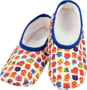 Snoozies Skinnies Womens Slippers, Lightweight and Foldable Slipper Socks with Grips for Women, Indoor Womens House Shoes