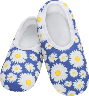 Snoozies Skinnies Womens Slippers, Lightweight and Foldable Slipper Socks with Grips for Women, Indoor Womens House Shoes