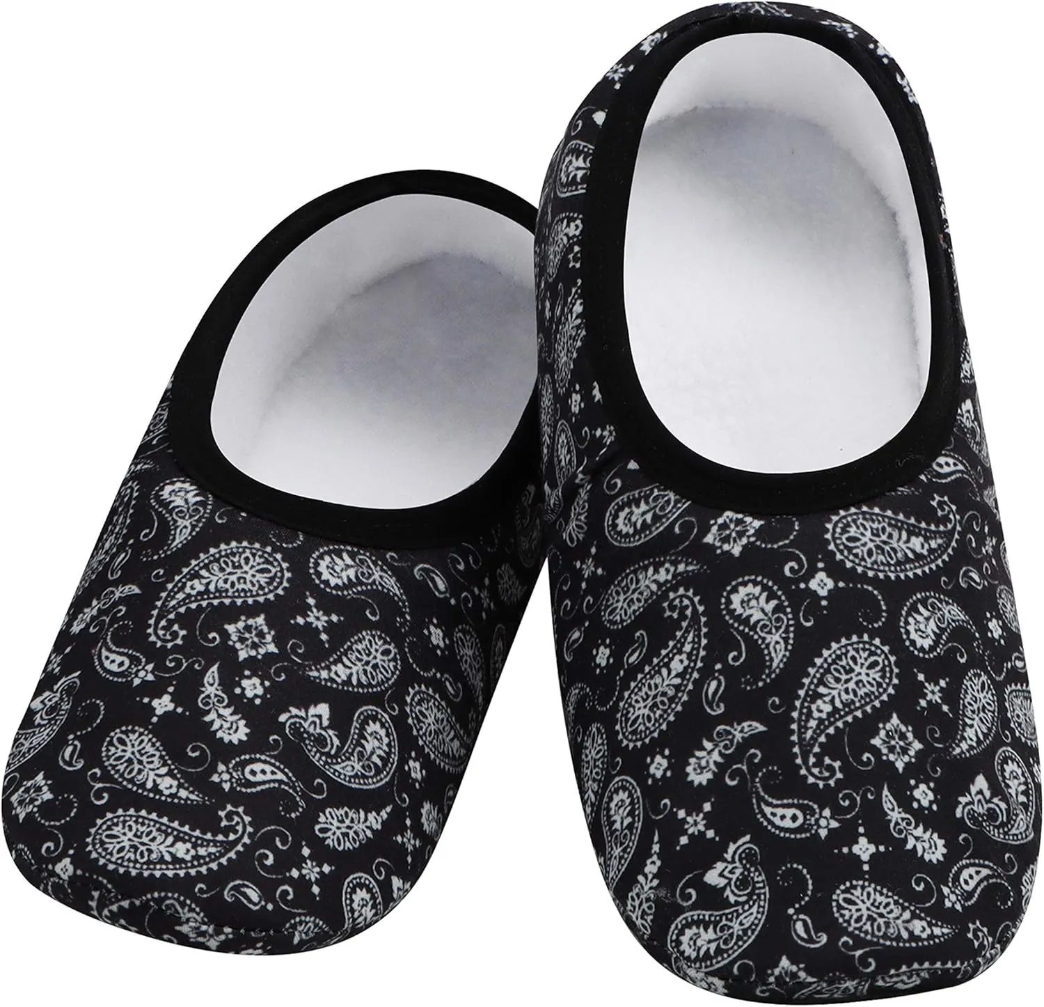 Snoozies Skinnies Womens Slippers, Lightweight and Foldable Slipper Socks with Grips for Women, Indoor Womens House Shoes