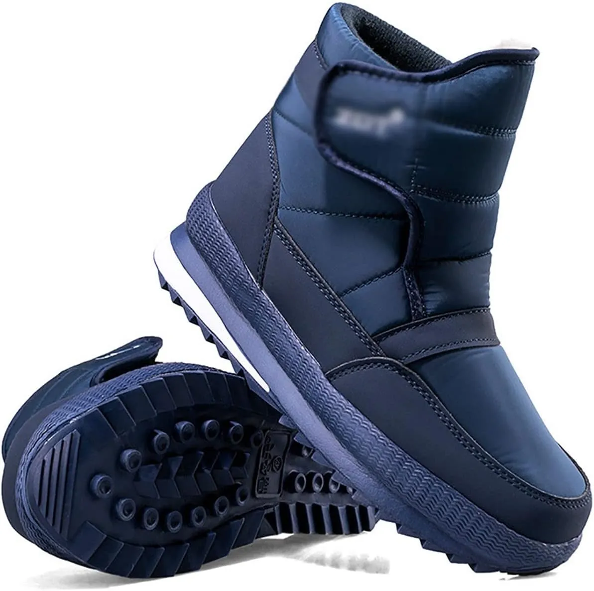 Snow Boots for Men, Winter Fur Lined Warm Waterproof Comfortable Rubber Non Slip Outsole Snow Ankle Boots, for Outdoor Trekking Casual Hiking Boots