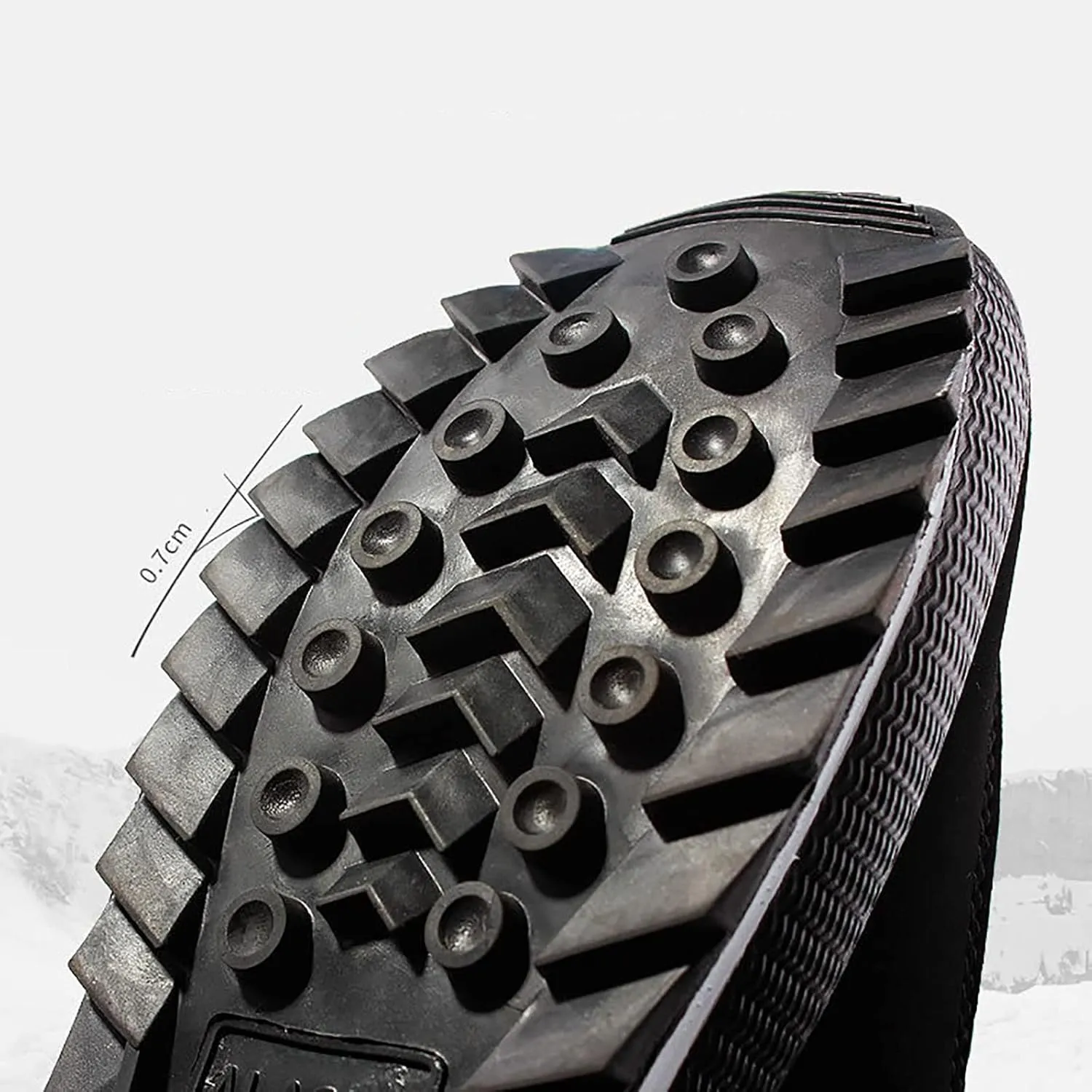 Snow Boots for Men, Winter Fur Lined Warm Waterproof Comfortable Rubber Non Slip Outsole Snow Ankle Boots, for Outdoor Trekking Casual Hiking Boots