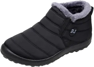 Snow Boots for Women 2023 Womens Snow Boots Waterproof Insulated 9.5 Womens Size 10 1/2 Wide Winter Boots Womens Slip on Walking Snow Shoes Botas De Trabajo Para Nieve