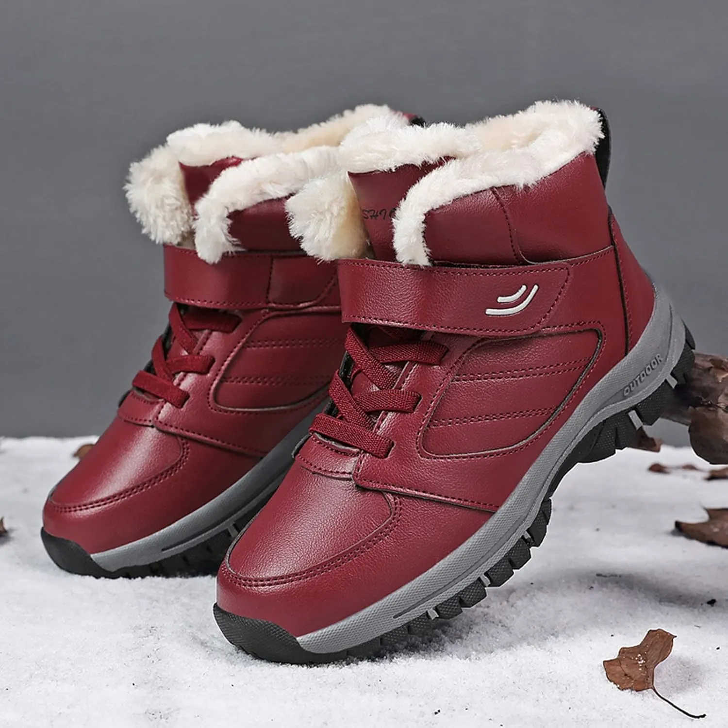 Snow Boots for Women 2023 Womens Snow Boots Waterproof Insulated 9.5 Womens Size 10 1/2 Wide Winter Boots Womens Slip on Walking Snow Shoes Botas De Trabajo Para Nieve