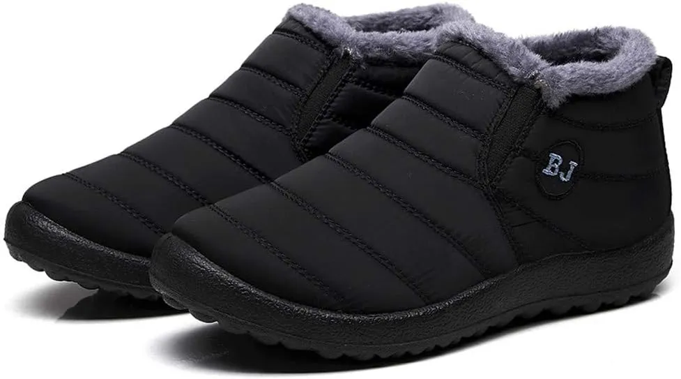 Snow Boots for Women 2023 Womens Snow Boots Waterproof Insulated 9.5 Womens Size 10 1/2 Wide Winter Boots Womens Slip on Walking Snow Shoes Botas De Trabajo Para Nieve