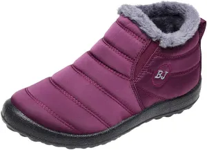 Snow Boots for Women 2023 Womens Snow Boots Waterproof Insulated 9.5 Womens Size 10 1/2 Wide Winter Boots Womens Slip on Walking Snow Shoes Botas De Trabajo Para Nieve